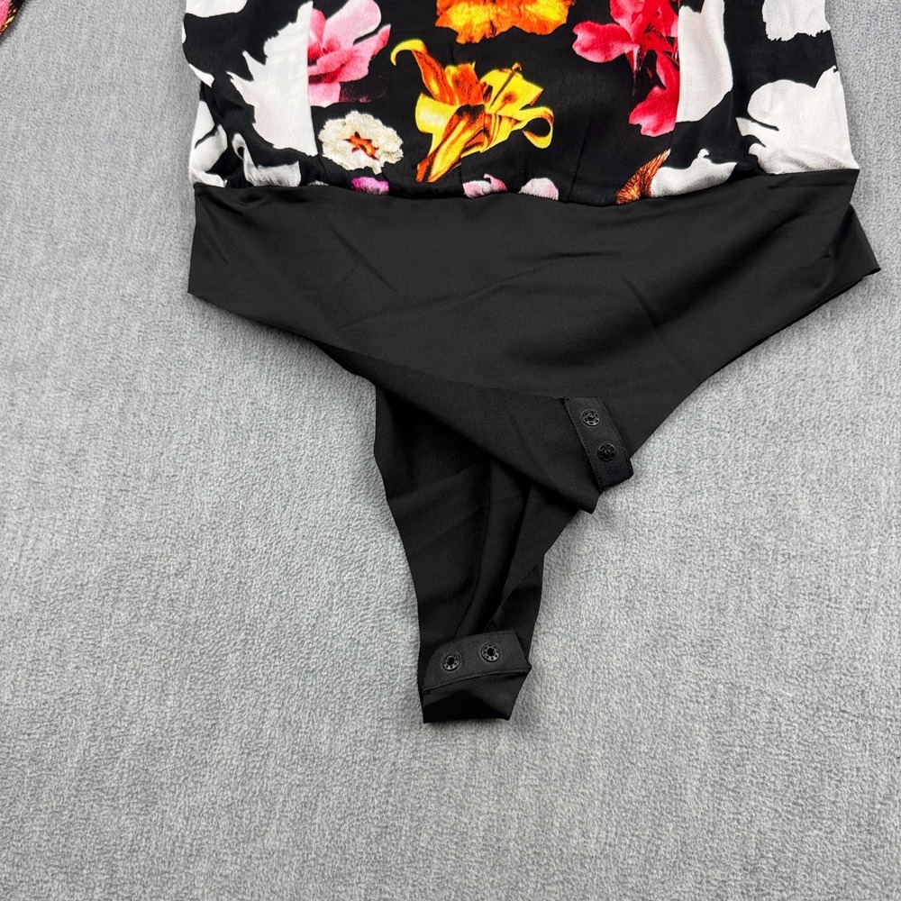 Desigual Bodysuit Womens Large Black M. Christian Lacroix Floral Long Sleeve NWT - Picture 5 of 11